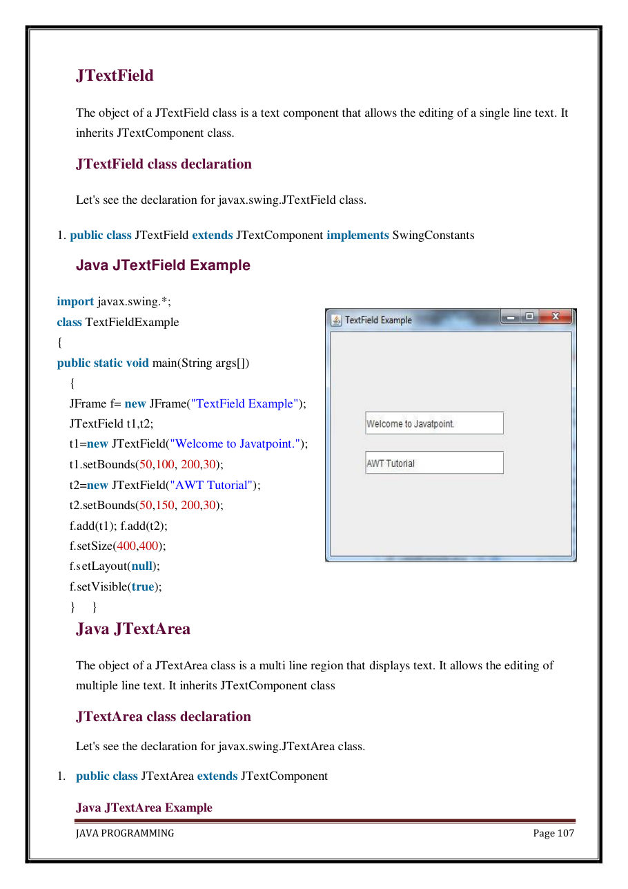 Java Programming Notes for B.Tech 2nd Sem — page 113