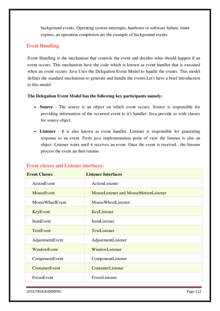 Java Programming Notes for B.Tech 2nd Sem — page 118