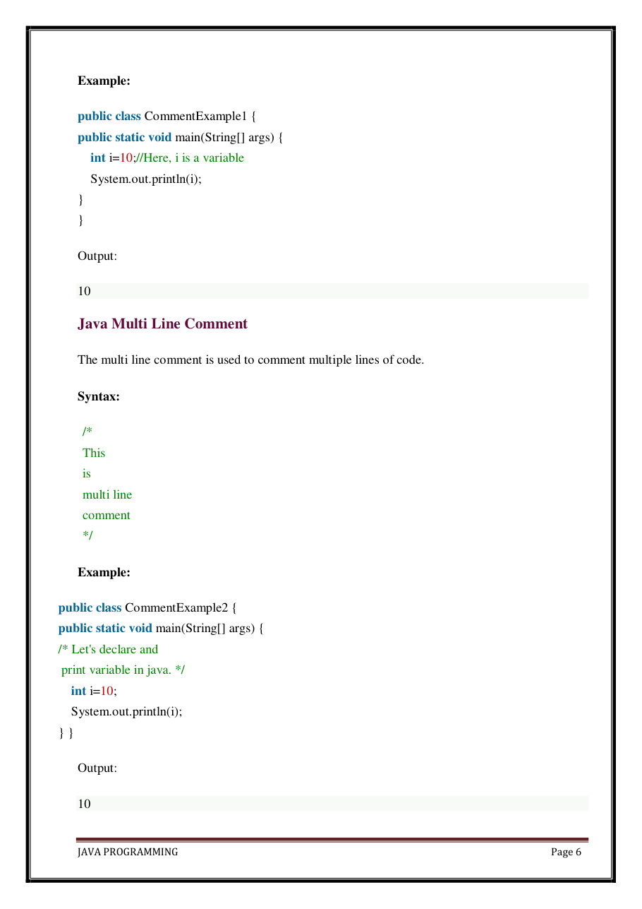 Java Programming Notes for B.Tech 2nd Sem — page 12