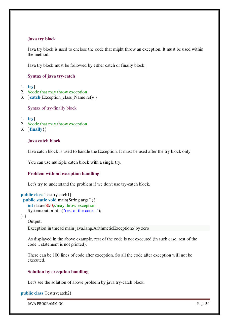 Java Programming Notes for B.Tech 2nd Sem — page 56