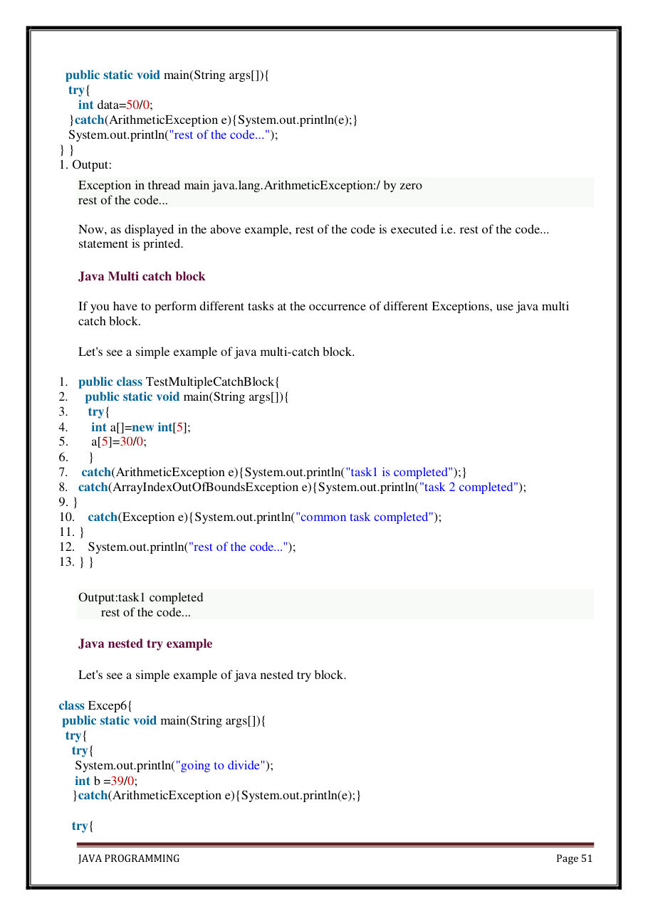 Java Programming Notes for B.Tech 2nd Sem — page 57