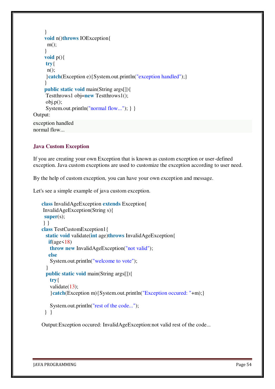 Java Programming Notes for B.Tech 2nd Sem — page 60