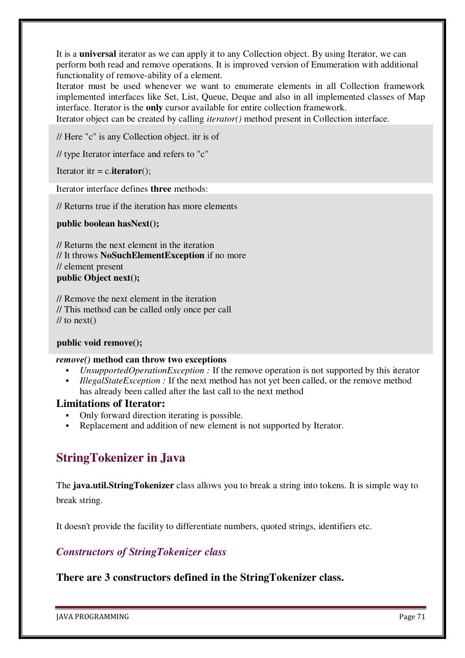 Java Programming Notes for B.Tech 2nd Sem — page 77