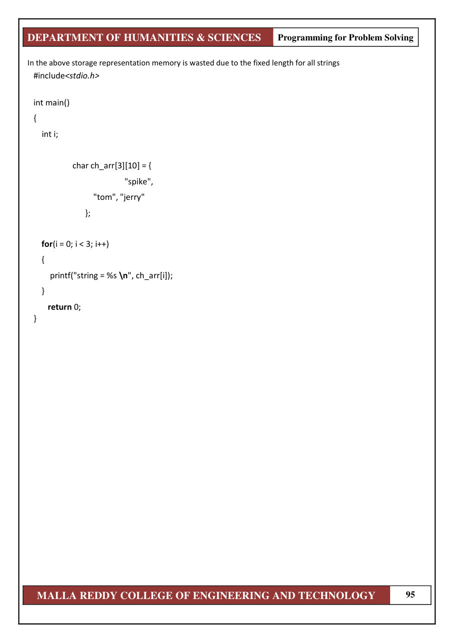 PROGRAMMING FOR PROBLEM SOLVING 1 — page 101