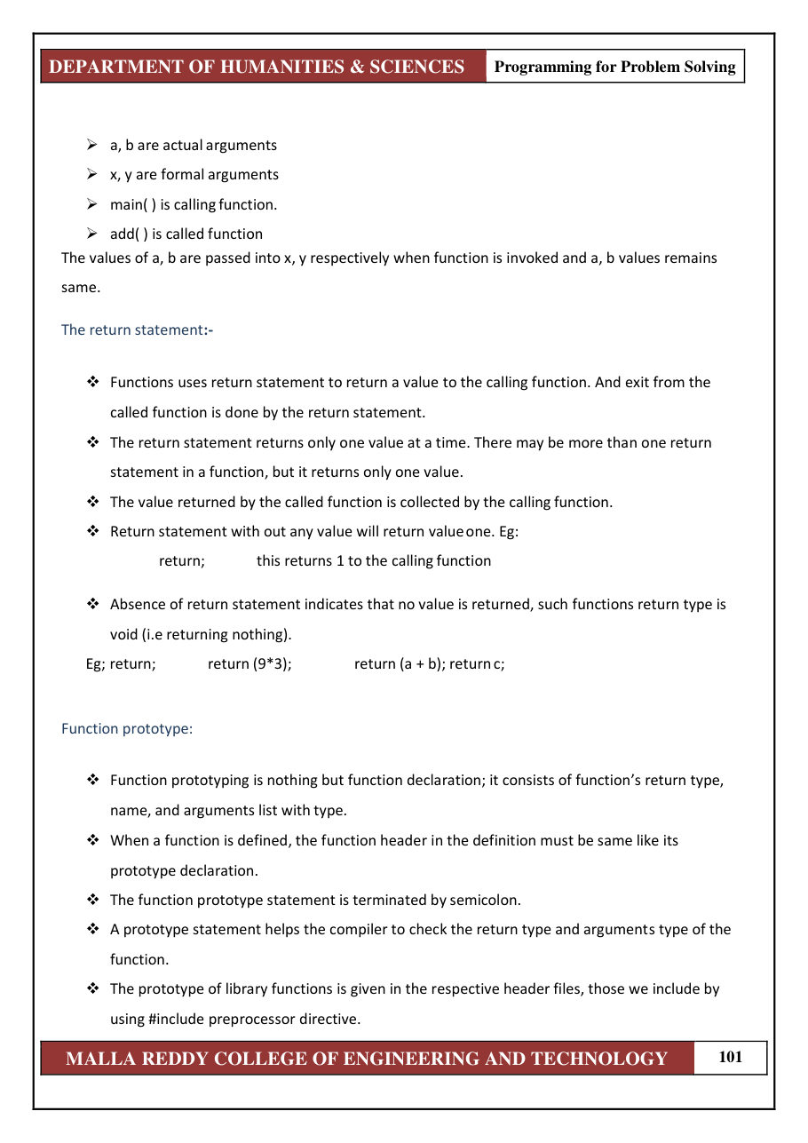 PROGRAMMING FOR PROBLEM SOLVING 1 — page 107
