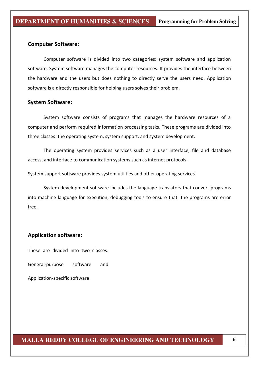 PROGRAMMING FOR PROBLEM SOLVING 1 — page 12