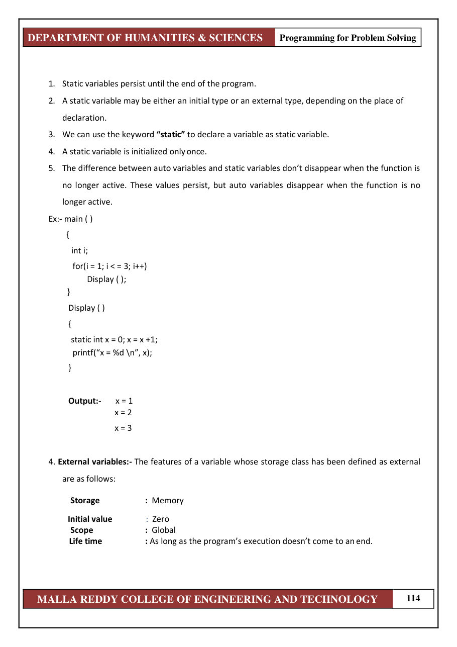 PROGRAMMING FOR PROBLEM SOLVING 1 — page 120