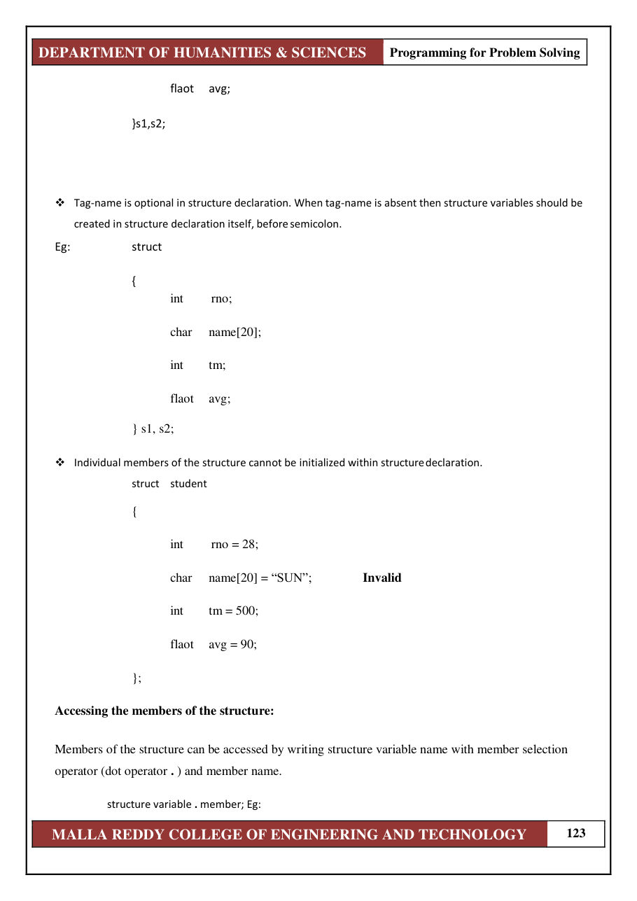 PROGRAMMING FOR PROBLEM SOLVING 1 — page 129