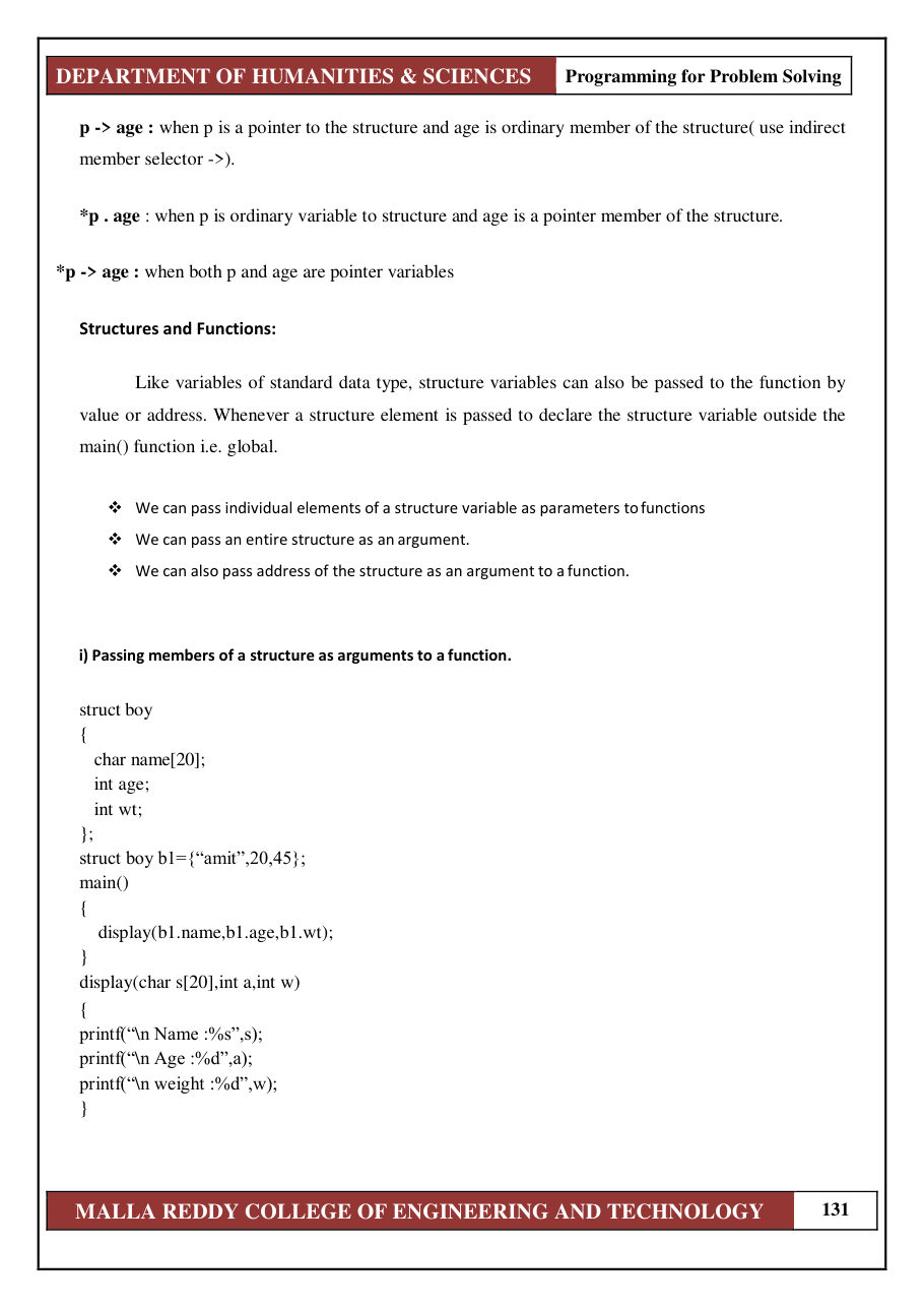 PROGRAMMING FOR PROBLEM SOLVING 1 — page 137