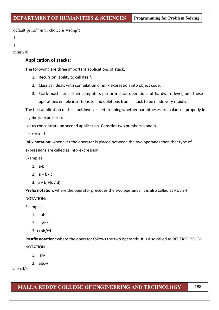PROGRAMMING FOR PROBLEM SOLVING 1 — page 164