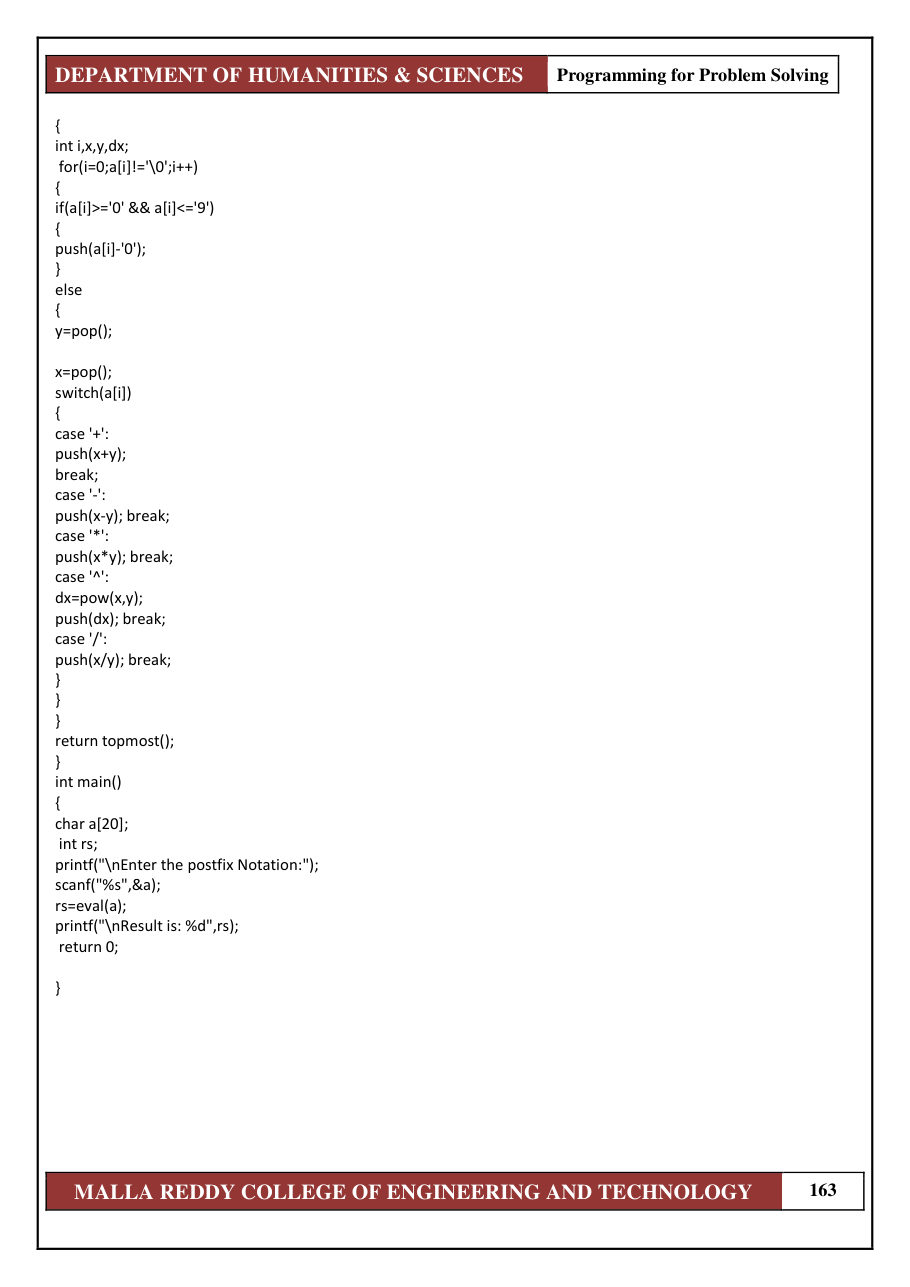 PROGRAMMING FOR PROBLEM SOLVING 1 — page 169