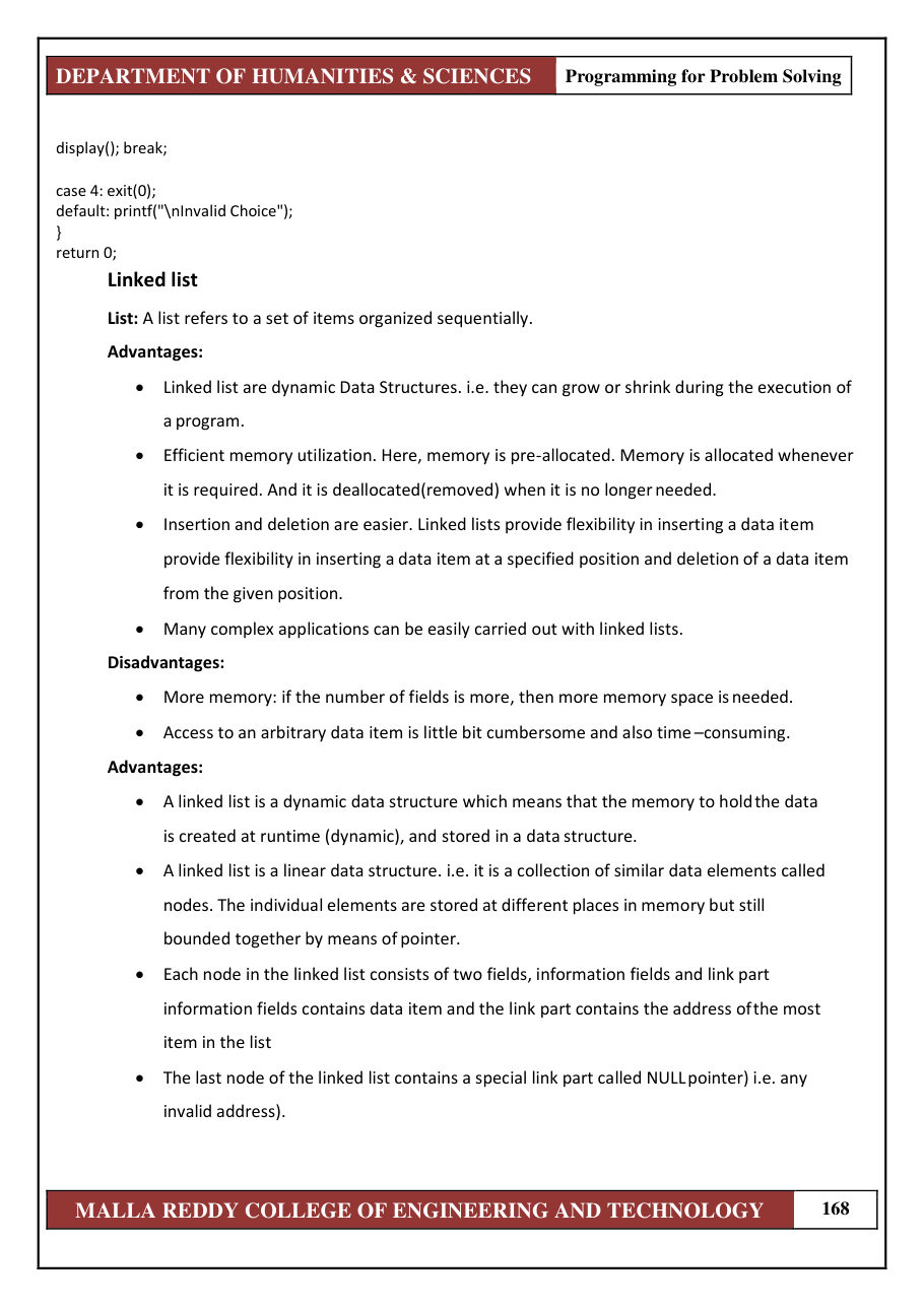 PROGRAMMING FOR PROBLEM SOLVING 1 — page 174