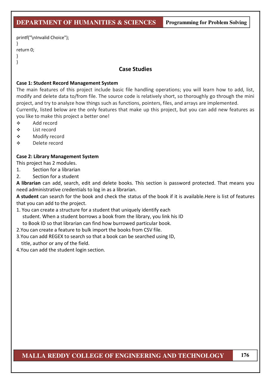PROGRAMMING FOR PROBLEM SOLVING 1 — page 182