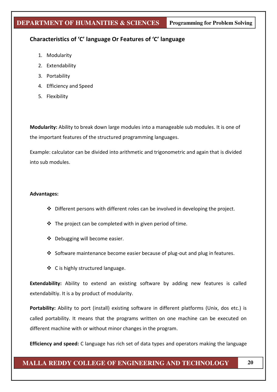 PROGRAMMING FOR PROBLEM SOLVING 1 — page 26