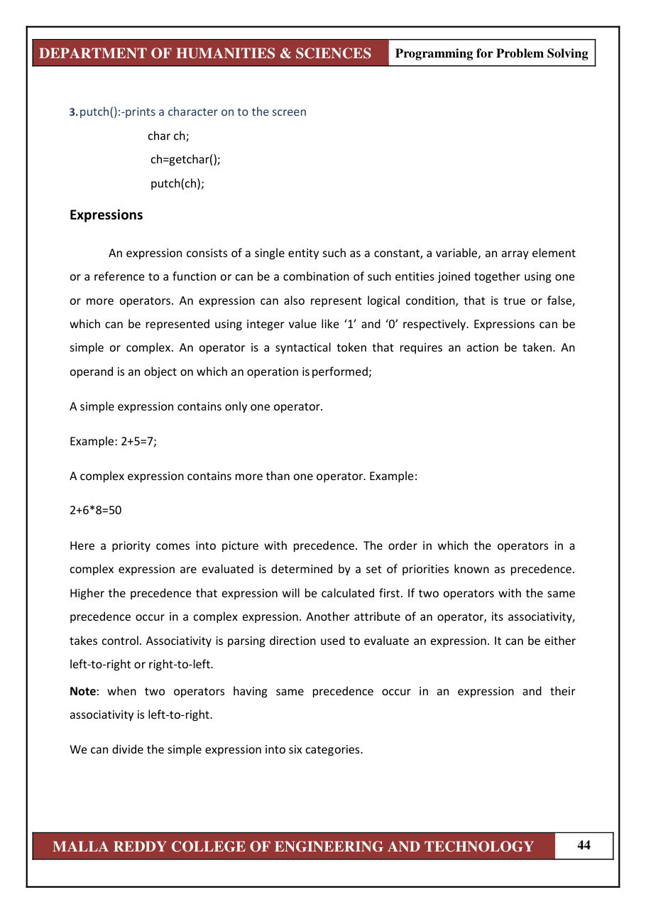 PROGRAMMING FOR PROBLEM SOLVING 1 — page 50