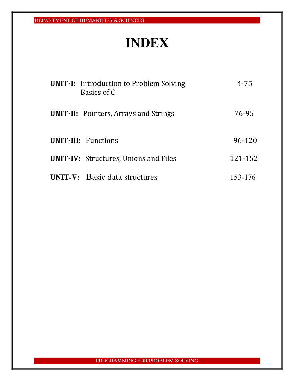 PROGRAMMING FOR PROBLEM SOLVING 1 — page 6
