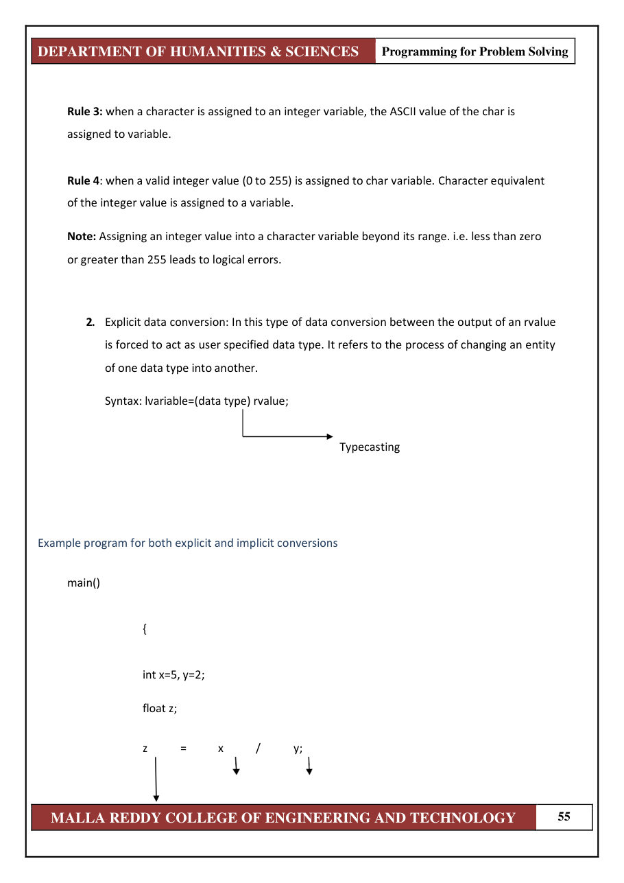 PROGRAMMING FOR PROBLEM SOLVING 1 — page 61