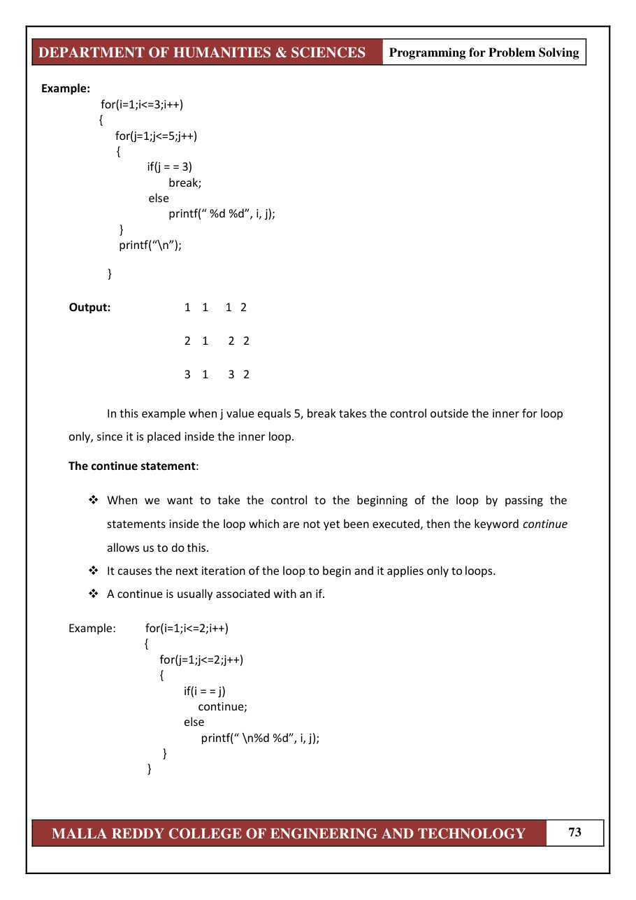 PROGRAMMING FOR PROBLEM SOLVING 1 — page 79