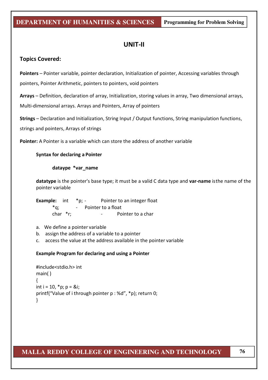 PROGRAMMING FOR PROBLEM SOLVING 1 — page 82