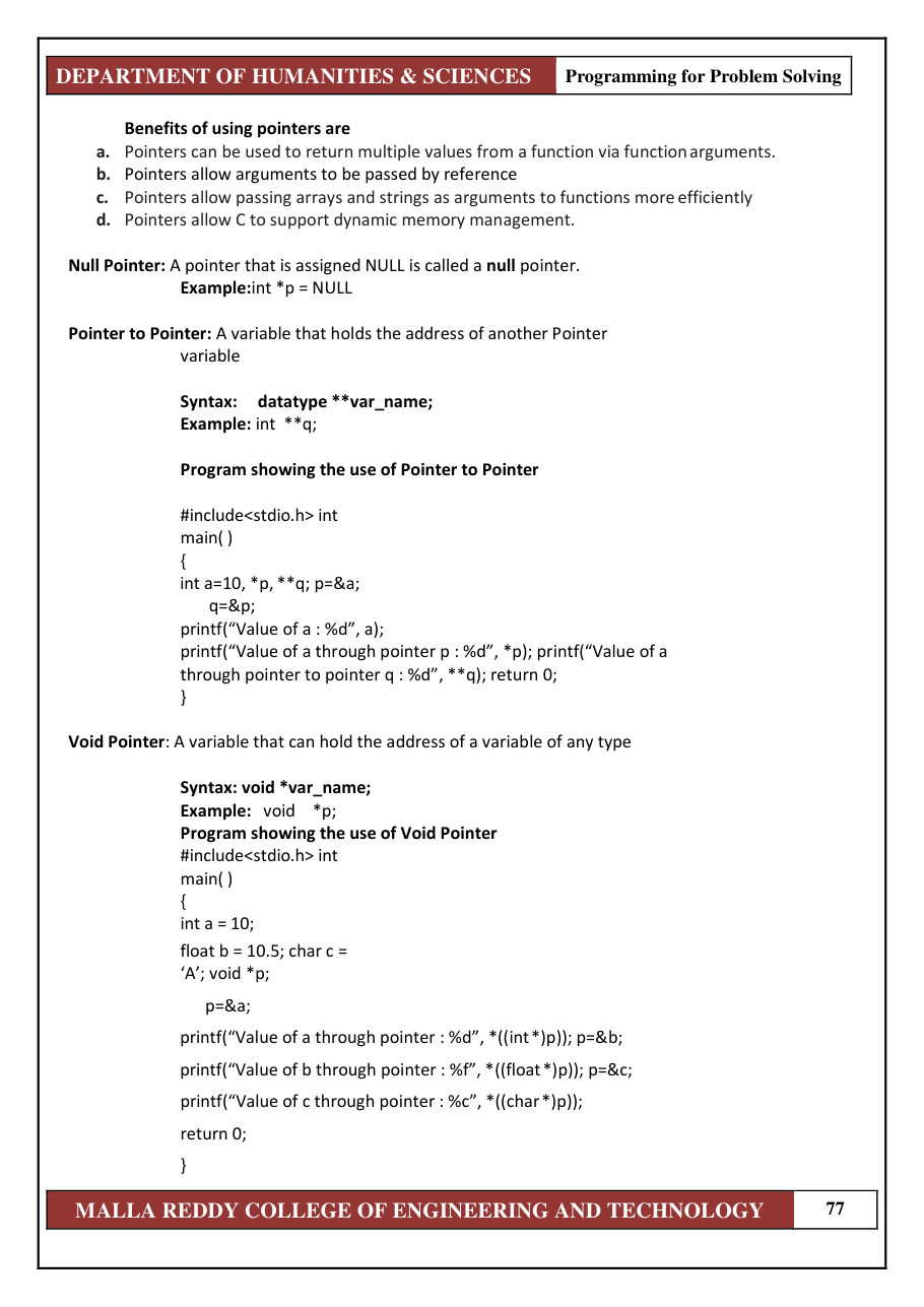 PROGRAMMING FOR PROBLEM SOLVING 1 — page 83