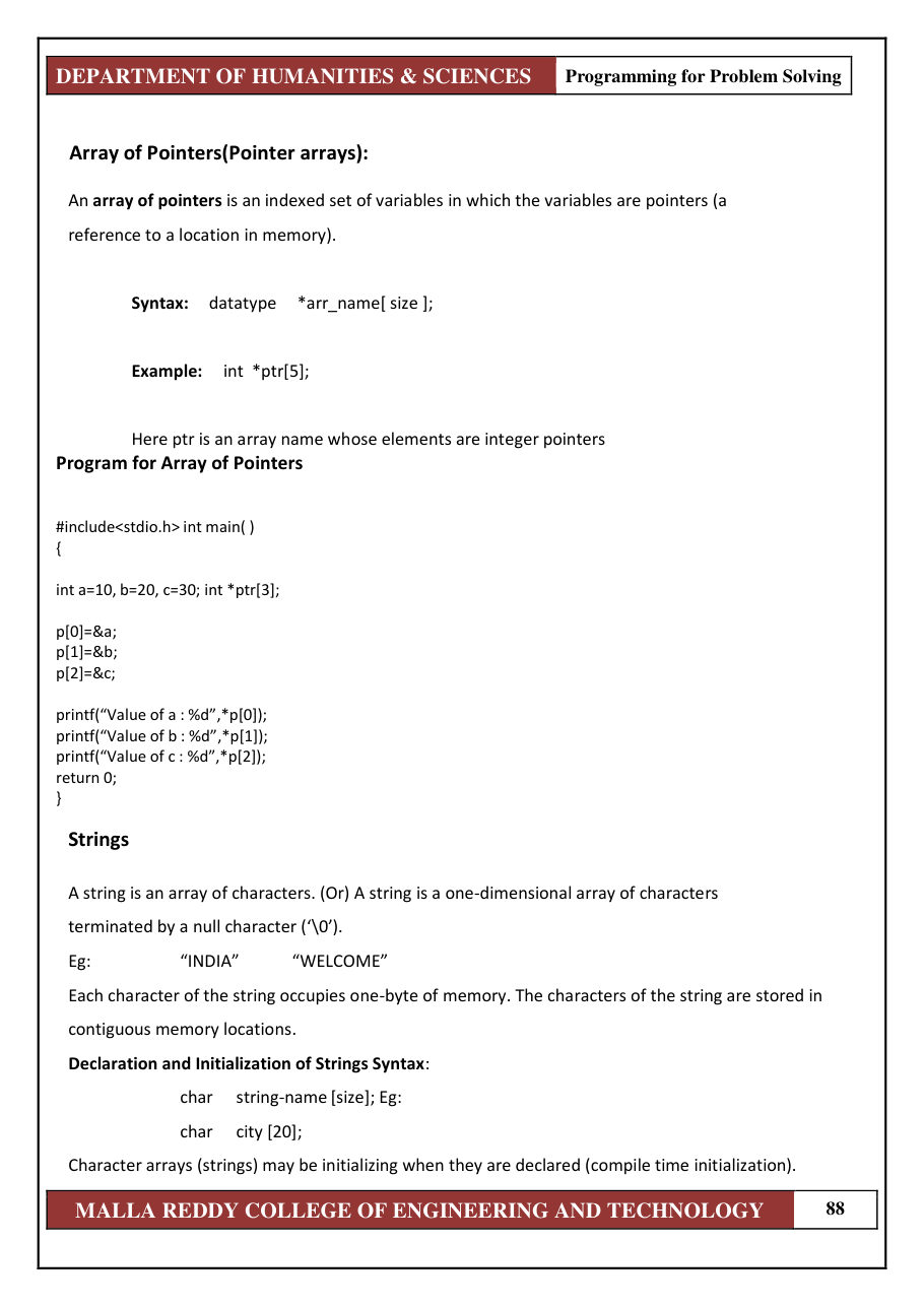 PROGRAMMING FOR PROBLEM SOLVING 1 — page 94