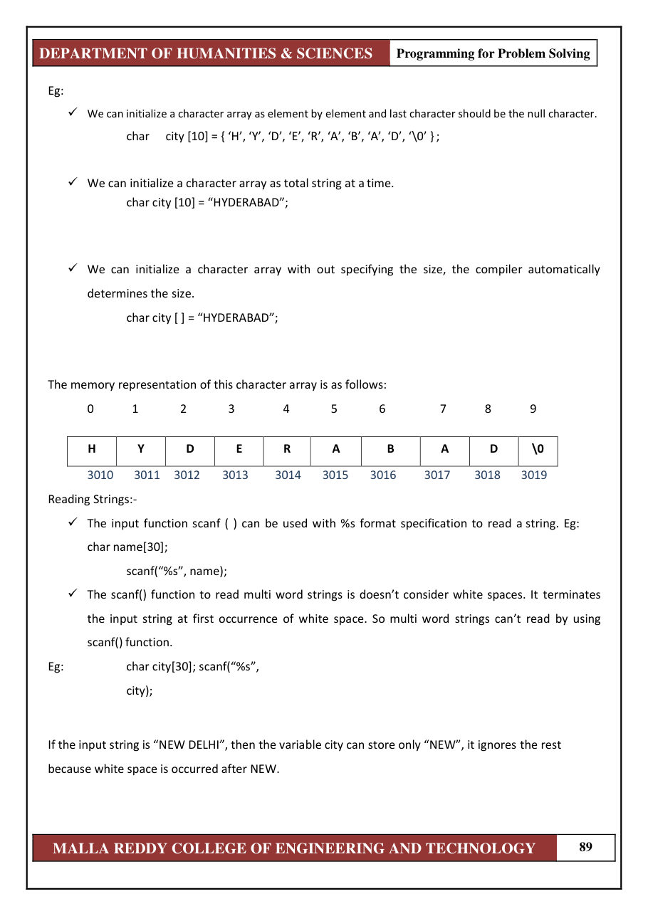 PROGRAMMING FOR PROBLEM SOLVING 1 — page 95