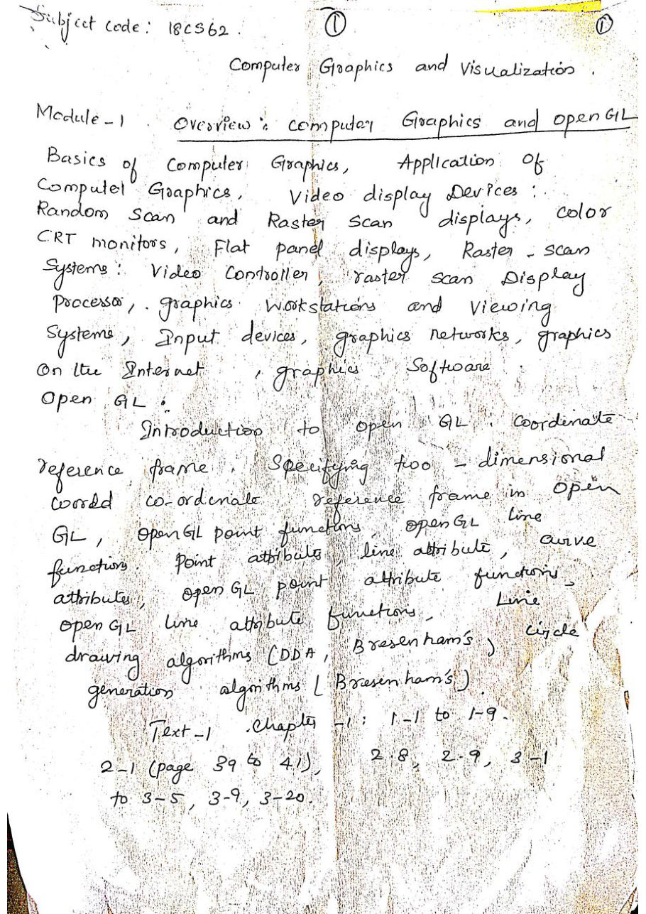 Computer Graphics — page 1
