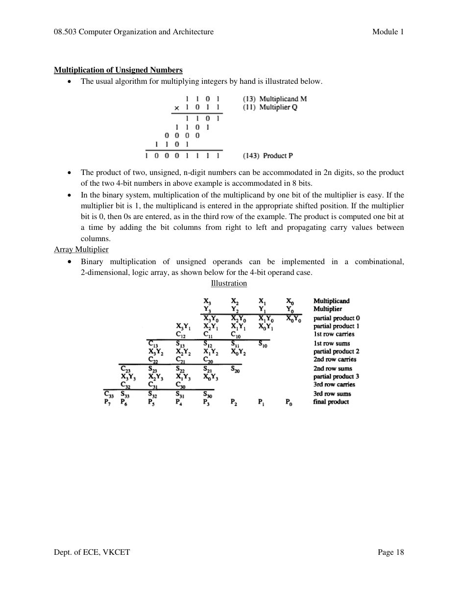 Computer Organization and Architecture — page 18