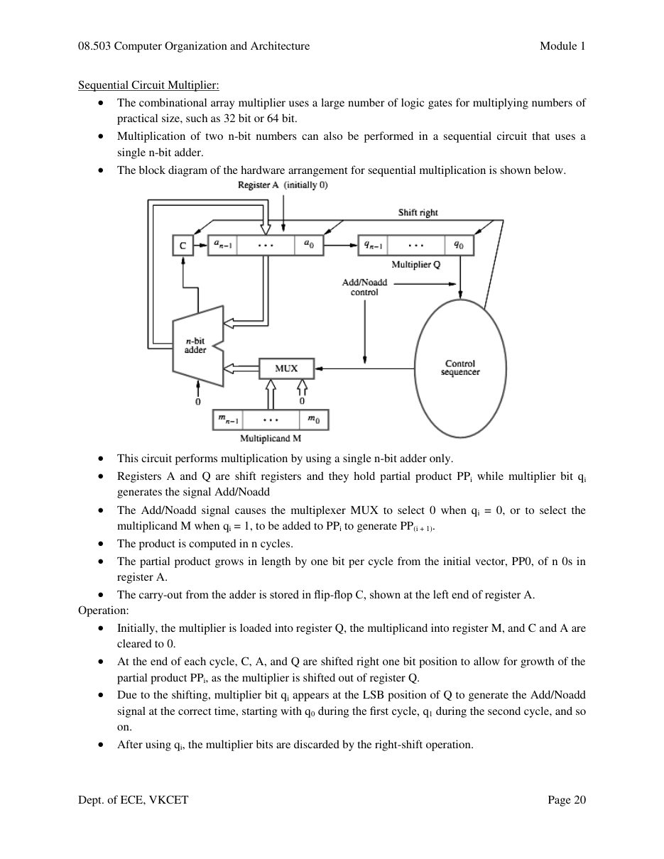 Computer Organization and Architecture — page 20