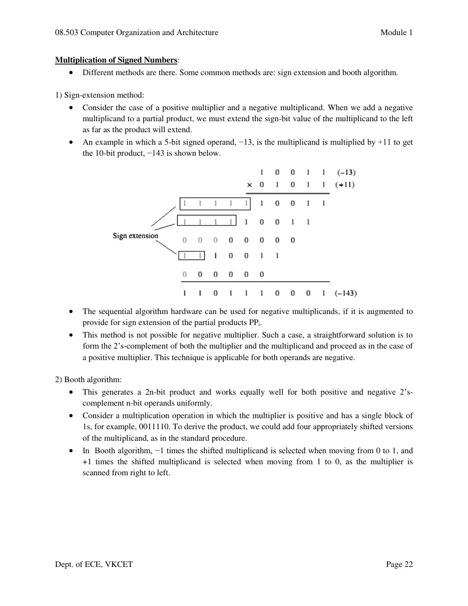 Computer Organization and Architecture — page 22