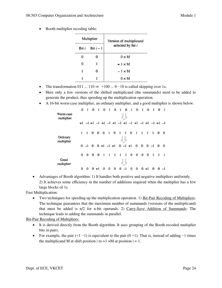 Computer Organization and Architecture — page 24
