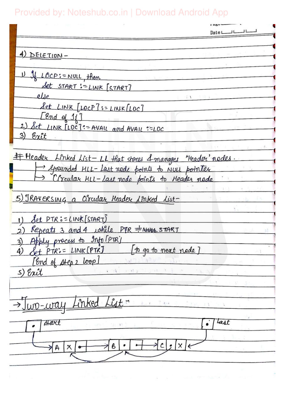 Data Structures Handwritten Notes — page 14