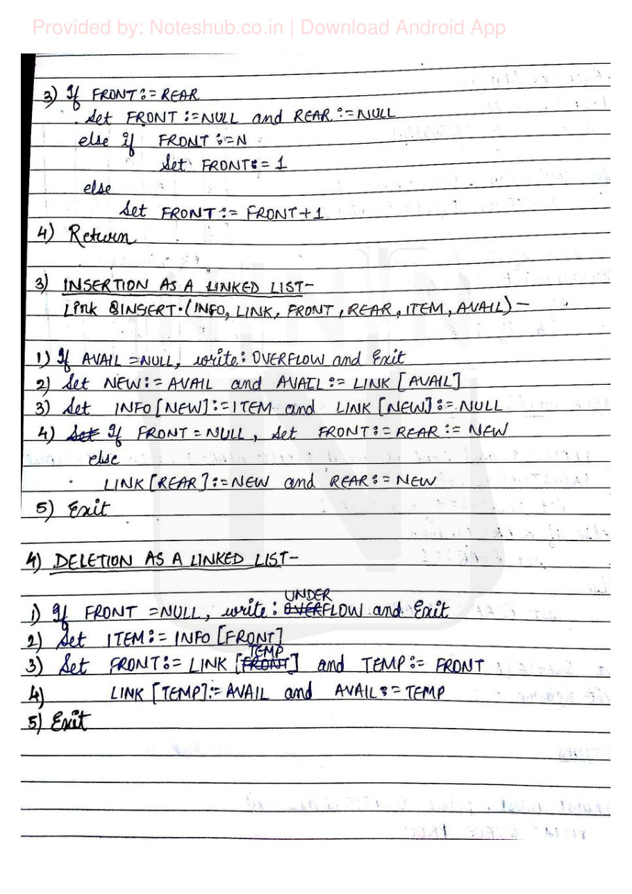 Data Structures Handwritten Notes — page 22