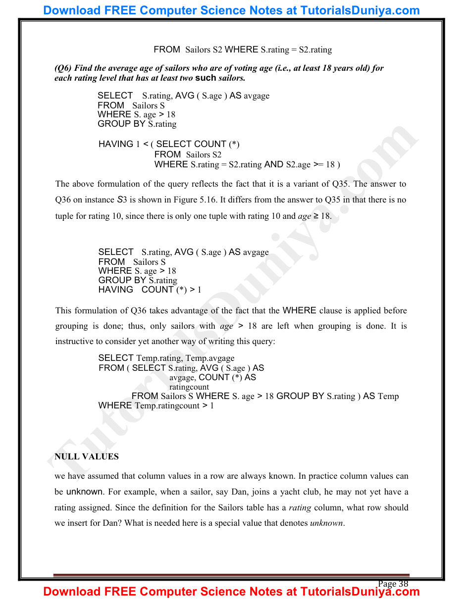 Database Management System Notes PDF — page 41