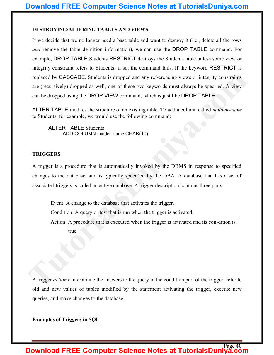 Database Management System Notes PDF — page 43