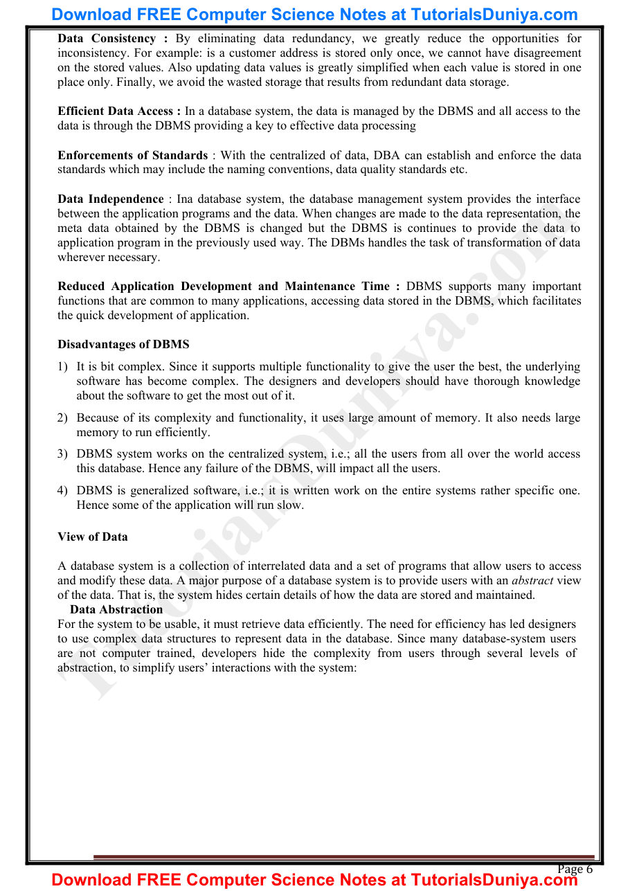 Database Management System Notes PDF — page 7