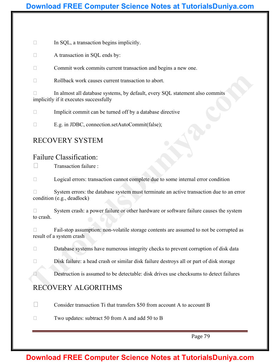 Database Management System Notes PDF — page 85