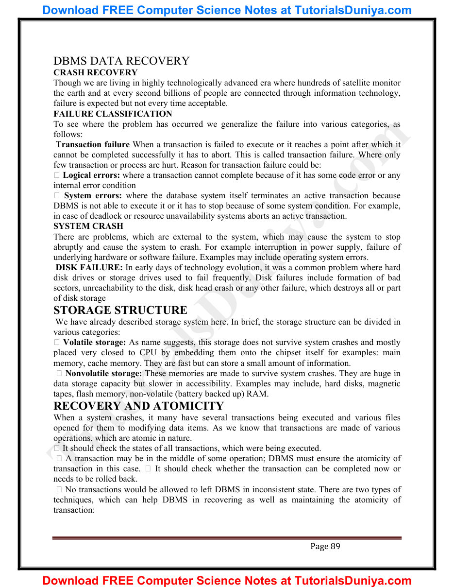 Database Management System Notes PDF — page 96