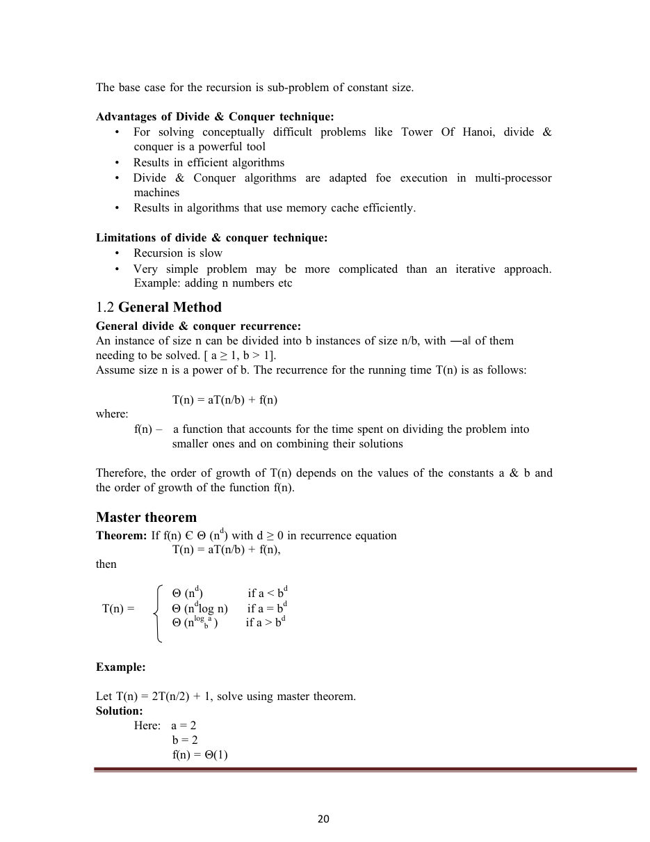 Design and Analysis of Algorithms DAA Notes — page 24